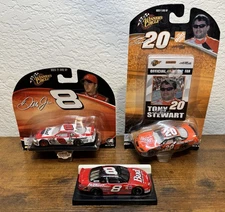 NASCAR Dale Earnhardt Jr. And Tony Stewart Die Cast Cars 1/64 Scale Lot Of Three