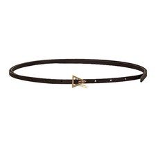 BOTTEGA VENETA black skinny leather belt One Size authentic NWT