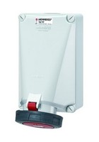 Mennekes Cee-Steckdose 5P 125A 6H 400V (50+60Hz) Rot IP67 Aufputz... 143