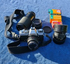 Minolta XD5 Camera Bundle UNTESTED, Spares Or Repair