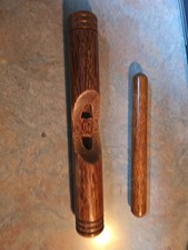 Hand Carved Wooden Recorder Flute Instrument 14.5" No Markings