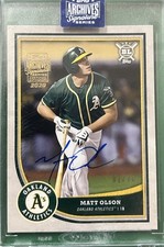 2020 Topps Archives Signature Matt Olson 2018 Topps Big League Auto 1/16 Bookend