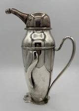 Penguin Metal Shaker MCM 1940, 50s Art Deco 12” (not Restoration Hardware) *Read