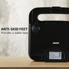 Electric Sandwich Maker, Non-Stick Plates, Indicator Lights, New-Black GPS401B