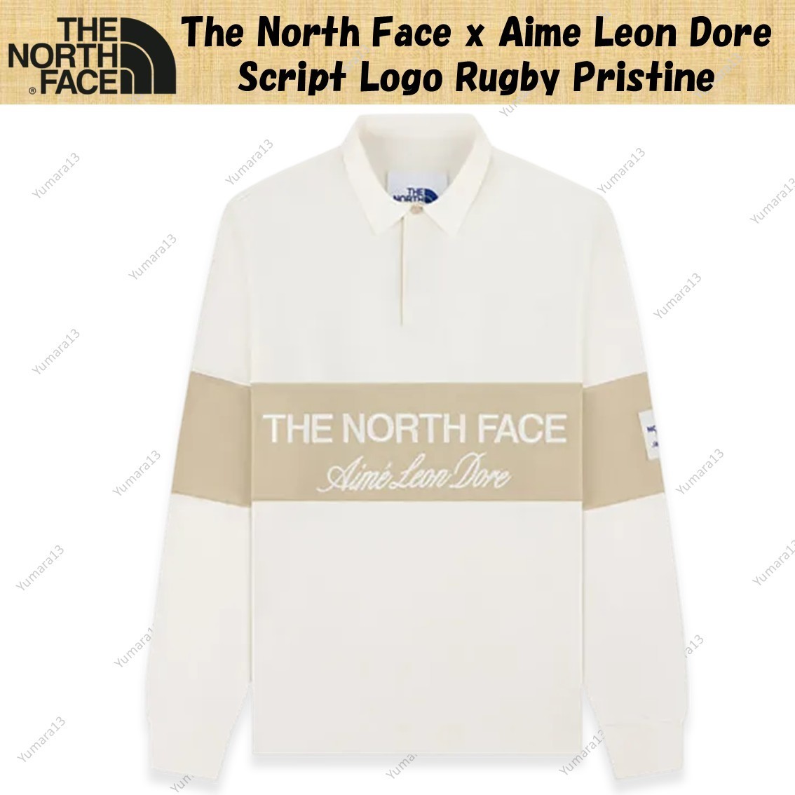 The North Face x Aime Leon Dore Script Logo Rugby Pristine | eBay