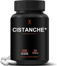 Cistanche+ 550MG (Cistanche Tubulosa Extract Powder for Men) USA Made - Easy to