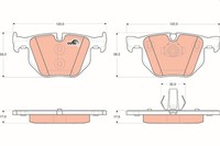 Bremsbelagsatz FÜR Bmw X5 (E70), Bmw X6 (E71, E72) - Trw GDB1730