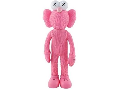 Pink BFF Style Vinyl Art Toy Figure 7  Designer Collectible Display Toy