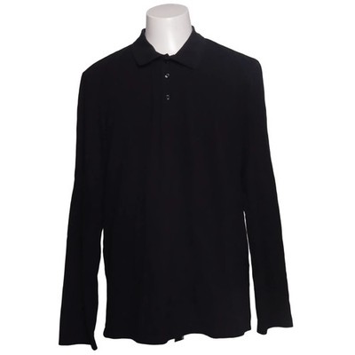 Asket, Rugby Shirt, Größe: XL, The Long Sleeve Pique Polo, Schwarz #hG9