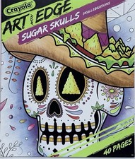 Sugar Skull Adult Coloring Book, Skullebrations 40 Pages.   