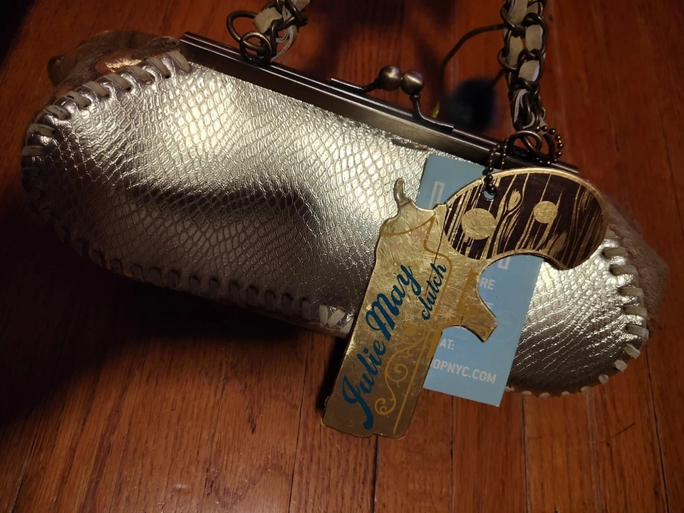 Bolso de mano vintage de cuero con lazo pequeño bolso sin asas cuero verde cuero de vaca Foto 4 de 4