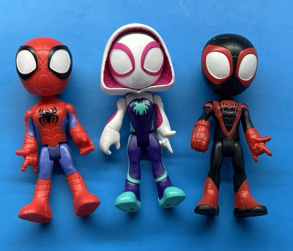 Marvel Spidey And His Amazing Friends Figure Collection Lot of 7 Hasbro 4" 💖✨💙 - Image 4 of 4