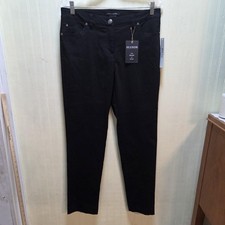 Zac  Rachel Dress Pants Womens 10 Black Slim Leg Ponte Stretch Workwear Office