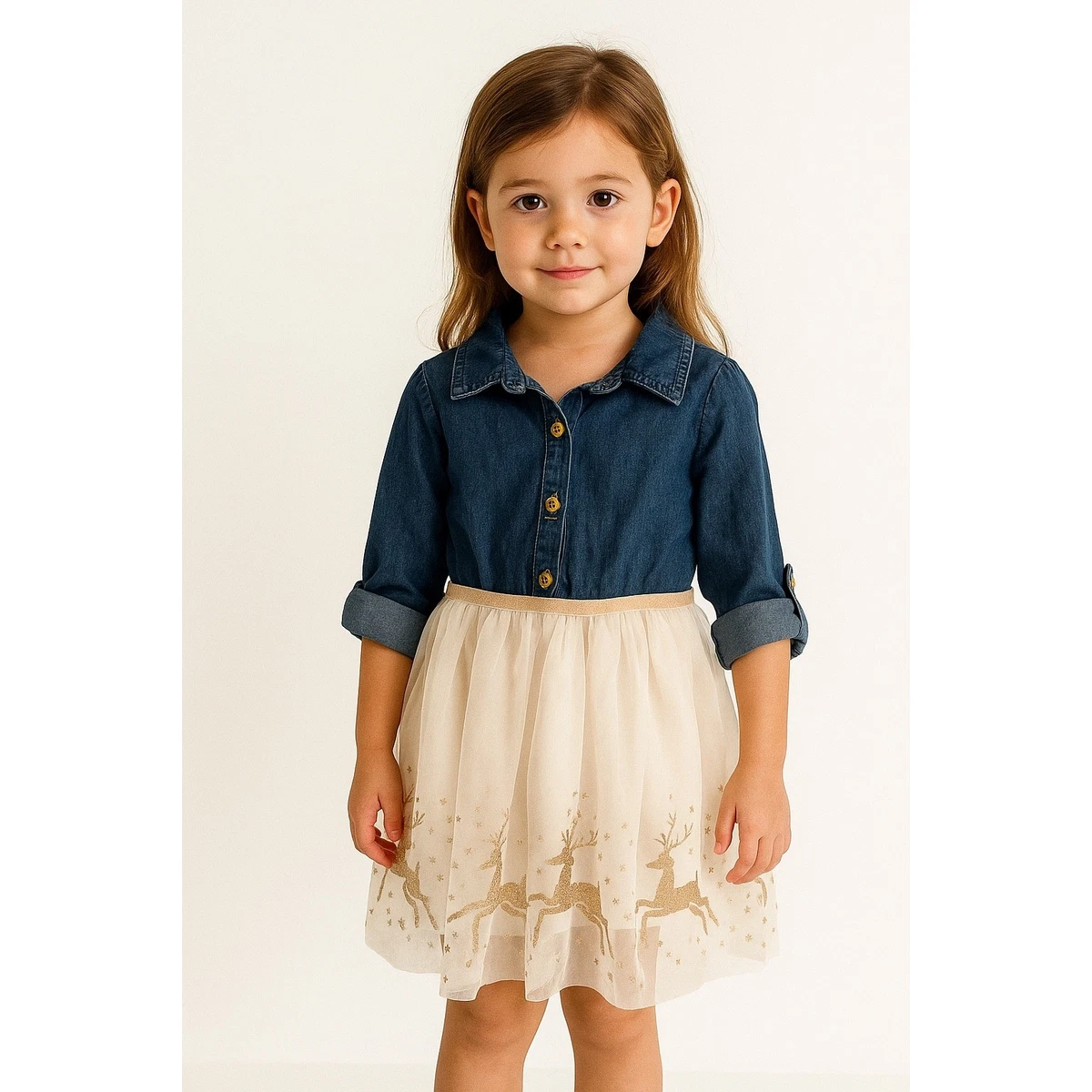princess polly baby blue dress Pink Denim Tutu Dress & Bow - For 18