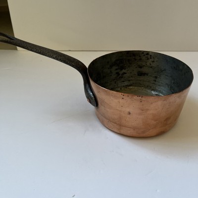 Heavy Vintage Copper Saucepan French Made Possibly