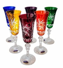 Bunte Kristall-Champagnergl&auml;ser, 150 ml Olivenm&uuml;hle