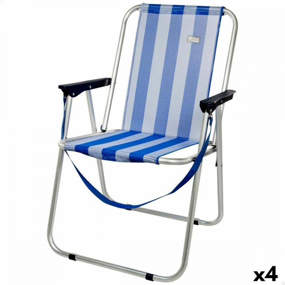 3991318 Aktive Sedia Pieghevole Aktive Marinaio 44 x 76 x 45 cm (4 Unità)