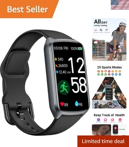 Luxury Health Fitness Tracker: 24/7 Cœur, Blood Oxygen & Moniteur de pression