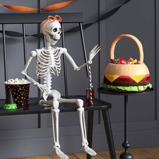 36" Large Poseable Skeleton Halloween Decorative Mannequin