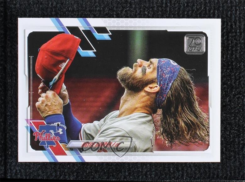 2021 Topps Image Variation SSP (Horizontal Hair Flip) Bryce Harper #250 b4d