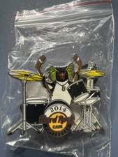 Hard Rock Cafe Pittsburgh 2014 Penguin Drummer Lapel Pin - Limited Edition