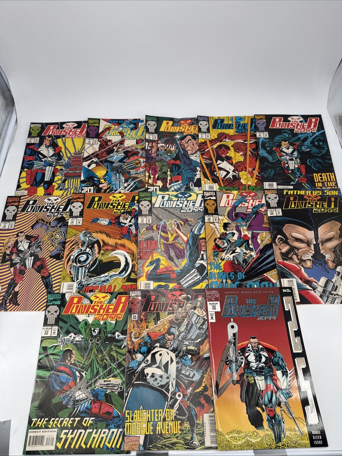 Punisher 2099 (1993-1995) #3-6, 8-10, 12, 14, 22-25. Lot of 13 Comics