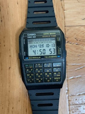 Casio DBC-62 Data Bank Vintage Digital Calculator Watch 1980s