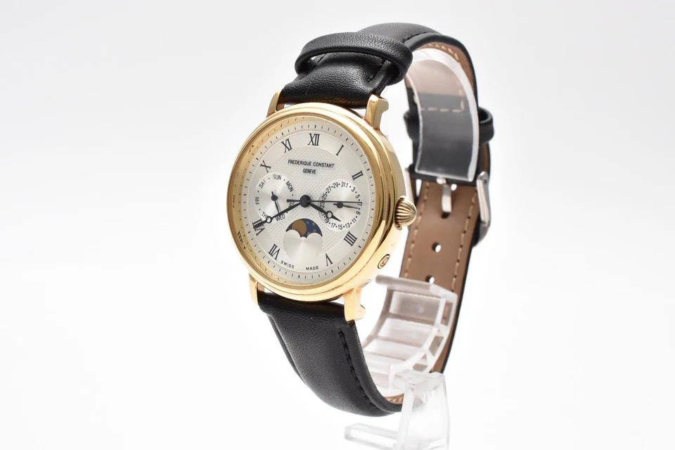 ▶️[N MINT]Frederique Constant GENEVE Moonphase Chronograph Men's From JAPAN #200 - Image 2 of 4