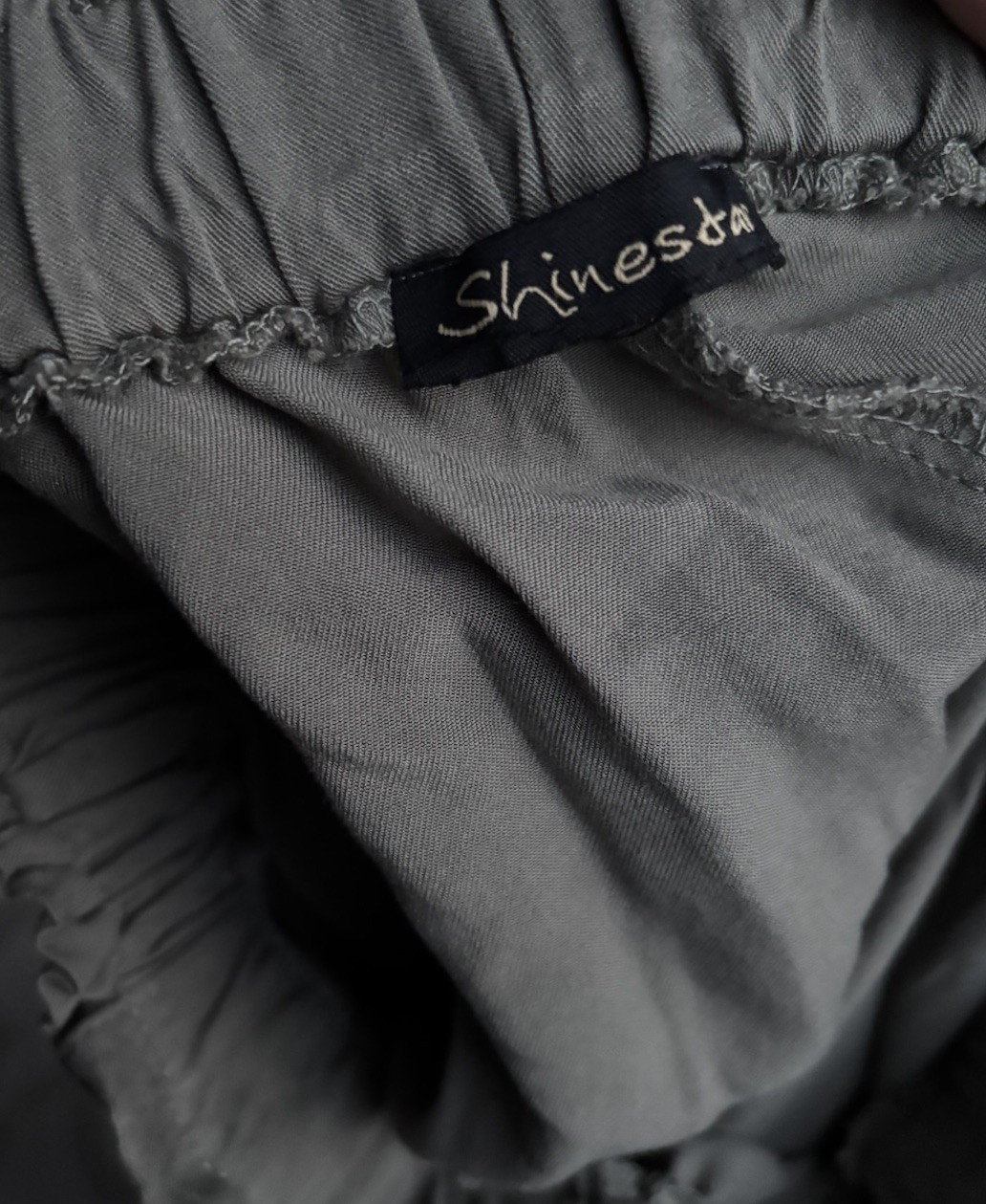 Shinestar Olive Green High Rise Shorts W/ Paperbag Waist, Pockets & Belt Sz M