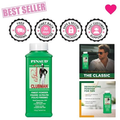 Men's Pinaud Finest Powder, 4 oz - Soothing Talc-Free Formula for All Skin Types
