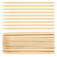 30Pcs Painting Stylus Wood Sticks Durable Beige Art Tools