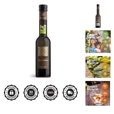 Organic Cold Pressed Moroccan Olive Oil with High Polyphenols, 8.5 Oz,