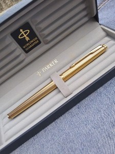Stylo Plume PARKER 180 SLIM Plaqué Or - Neuf Sans Emballage - Très Bon état