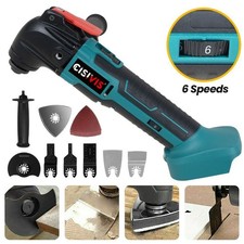 For Makita 18V Battery Cordless Oscillating Multi Tool with Accessories 6 Speeds