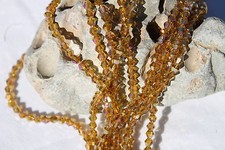 4mm Bicone Faceted Suncatcher Crystal Glass Trans Topaz AB Beads/78 pieces