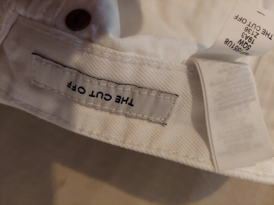 Womens Lucky Brand Denim Shorts 4 27 White Jean Stretch - Image 4 of 4