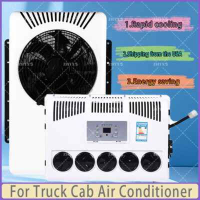 12V Truck Cab Air Conditioner 12000 BTU Split AC For Semi Trucks Bus RV Caravan