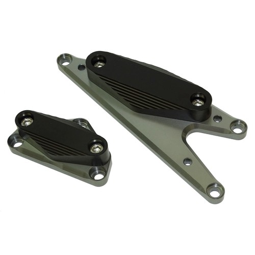 Gray Engine Guard Crash Pad Sliders For SUZUKI GSX1250FA Bandit GSF 1250 GSX - Picture 3 of 6
