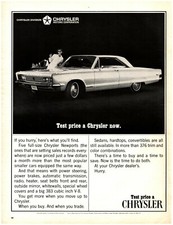 1966 Chrysler Newport Vintage Print Ad Test Price A Full Size 1966 Chrysler Newport Vintage Print Ad Test Price A Full Size