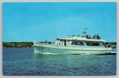 EXCURSION BOAT ''ARGO'' BOOTHBAY HARBOR MAINE postcard C4