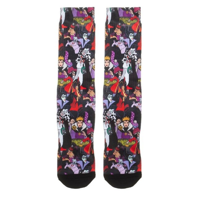 DISNEY VILLAINS PREMIUM SUBLIMATED ALL OVER PRINT CARTOON CHARACTERS