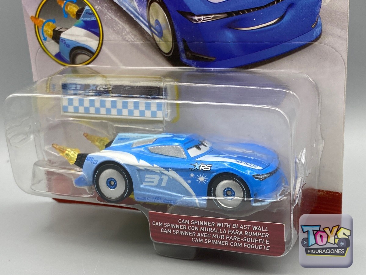 Disney Pixar Cars XRS ROCKET RACING CAM SPINNER TRIPLE DENT With