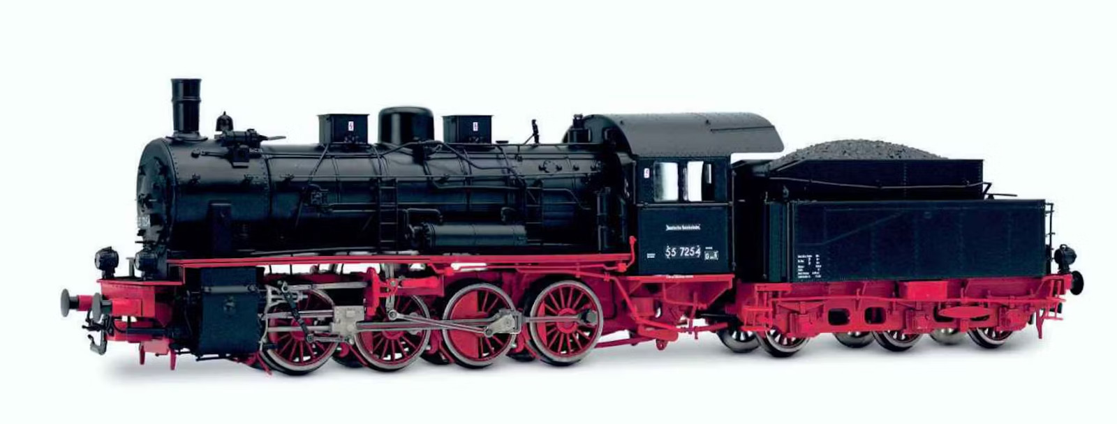 Rivarossi HR2893 DR 55 7254 Black Livery Red Frame