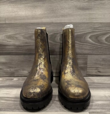 Lauren Ralph Lauren Corinne Leather Chelsea Boots Pull On