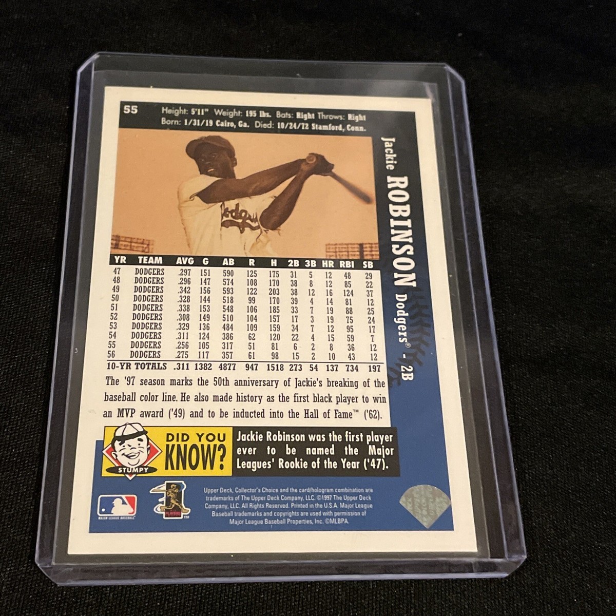 Jackie Robinson - 1997 Upper Deck CC 