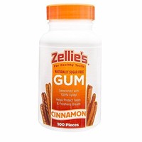 Zellies Cinnamon Gum Naturally Sugar Free Xylitol 100 Count Each on sale Zellies Cinnamon Gum Naturally Sugar Free Xylitol 100 Count Each on sale