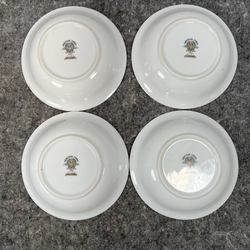 1950s VTG (4) Noritake ADRIENNE 5143 5 1/2" Fruit & Dessert Bowl Green Gold - Picture 8 of 13