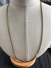 stunning 24" gold tone boston link chain necklace