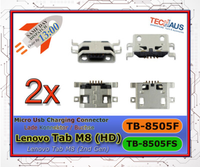 Micro Usb Lade buchse Konnektor für Lenovo Tab M8 (HD) / TB-8505F Lade Anschluss