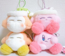 Kirby the Star Wool Felt Style Sleeping Mini Plush Toy Set of 4 New Japan